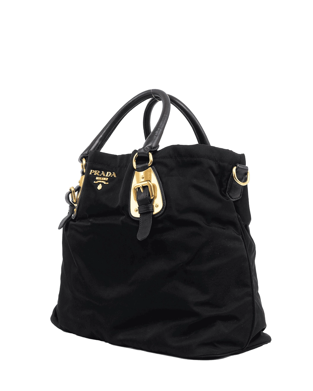 PRADA TESSUTO TOTE BLACK NYLON GHW BN1902 07274 result