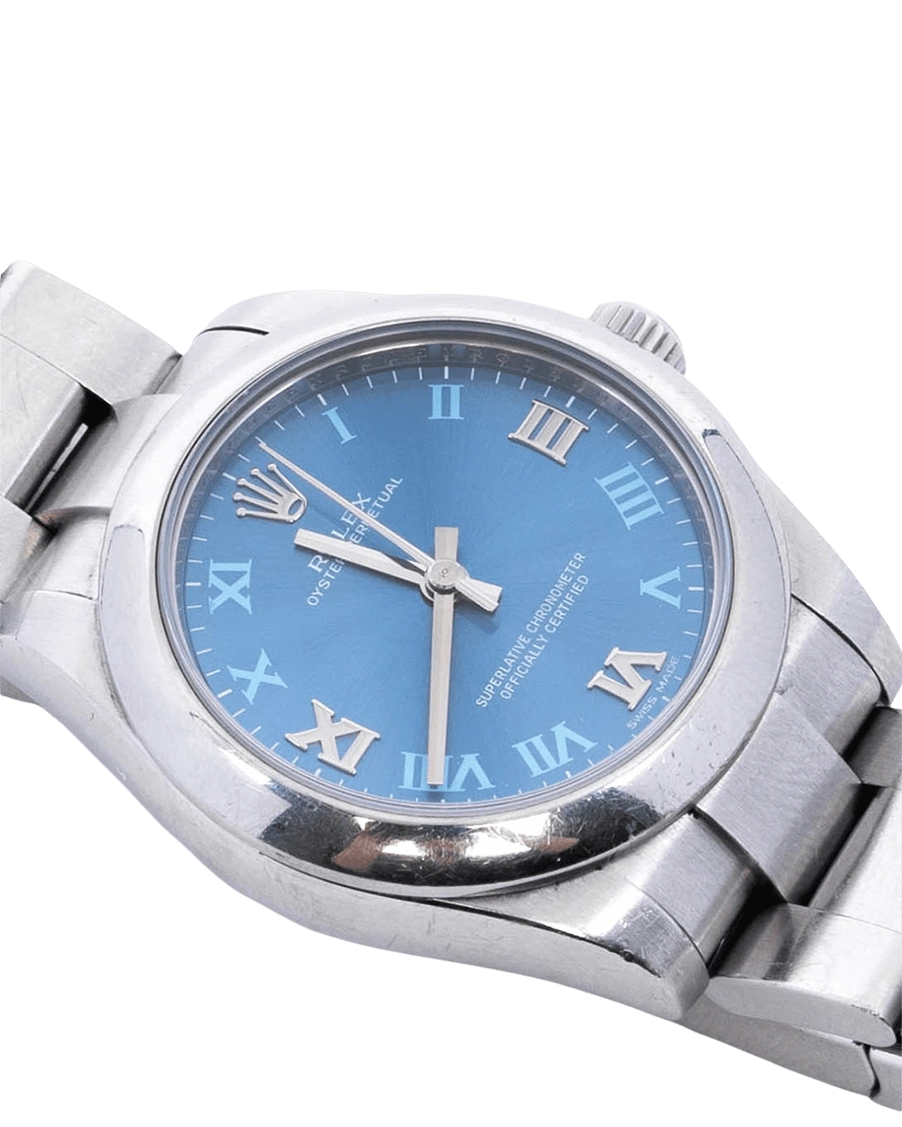 ROLEX OYSTER PERPETUAL 31 MM AZZURRO BLUE SHW 177200 09976