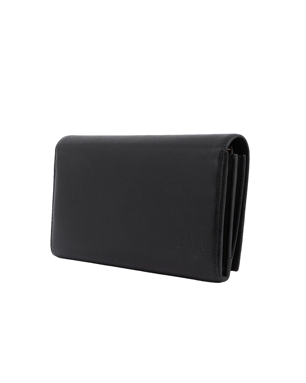 YSL BELL DE JOUR WALLET LONG BLACK CALF GHW 03117 2