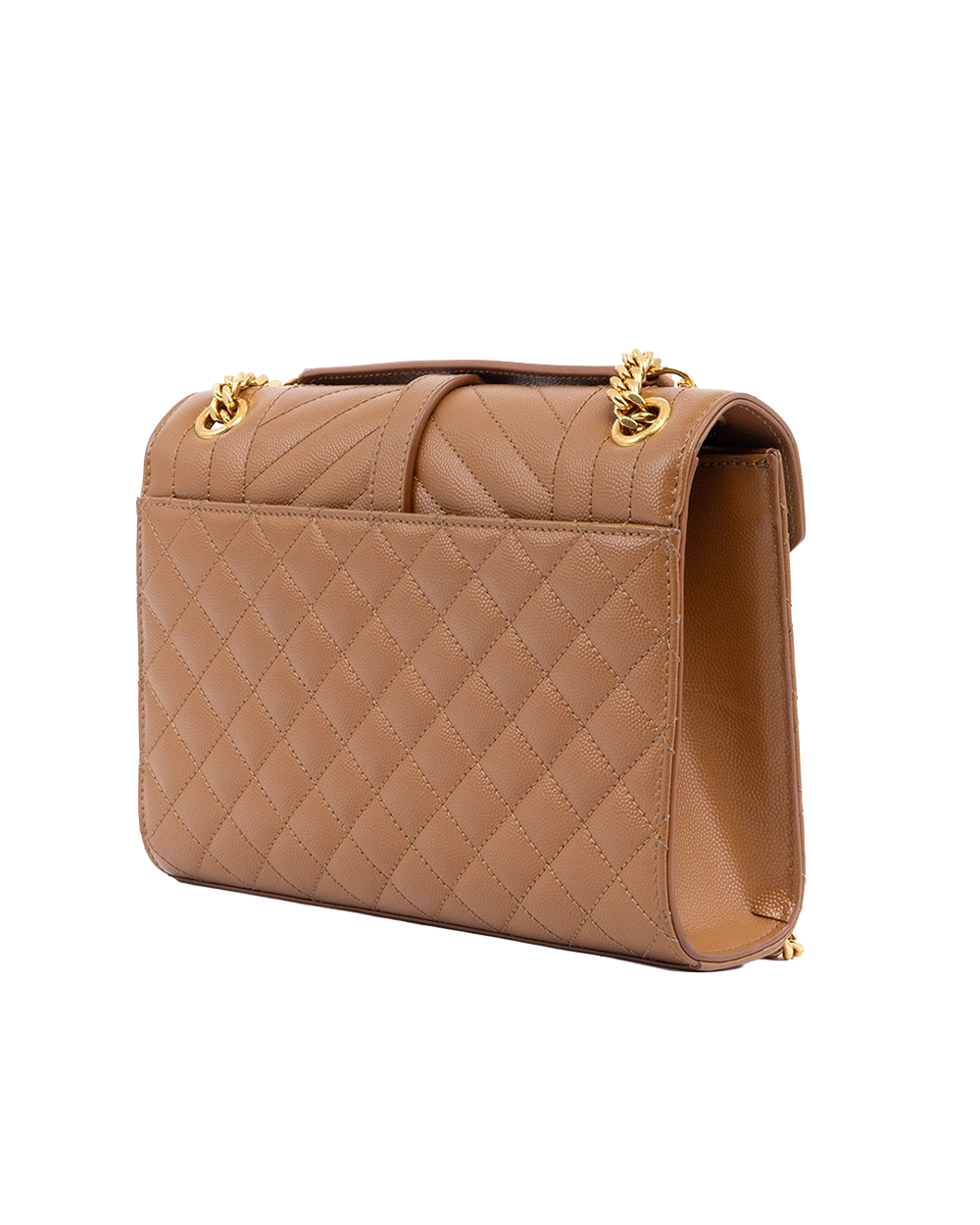 YSL ENVELOPE MEDIUM BROWN CHEVRON GHW MAL 600185 0721 01381 result