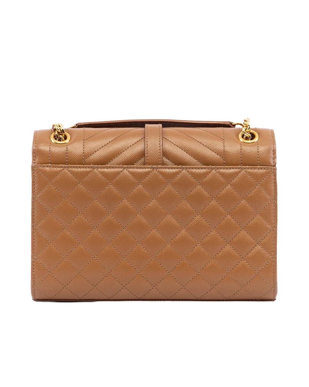 YSL ENVELOPE MEDIUM BROWN CHEVRON GHW MAL 600185 0721 01382 result