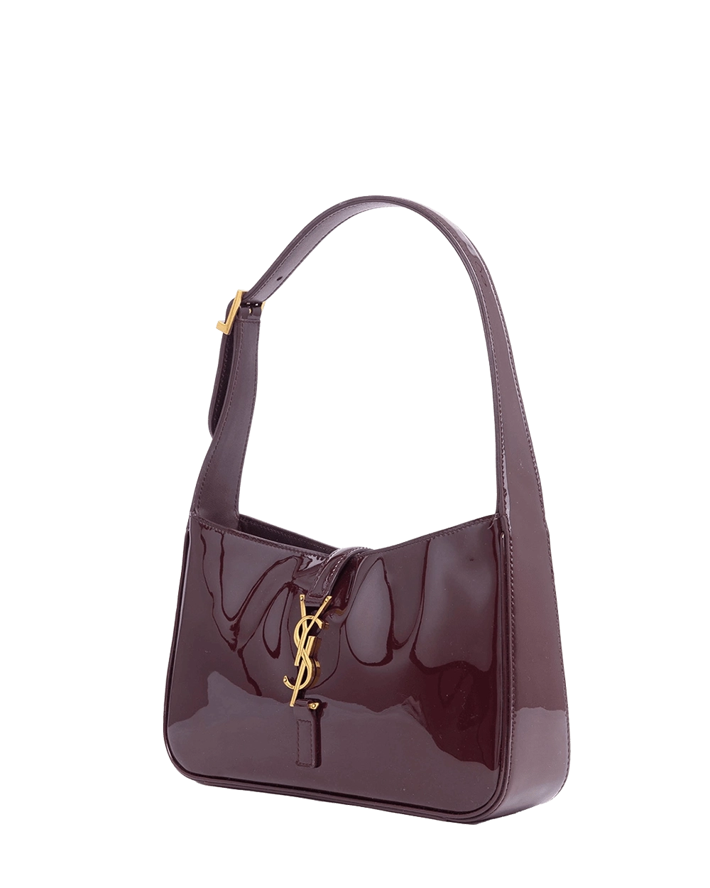 YSL LE 5 A7 HOBO RED WINE PATENT GHW PMR 657228 0125 05782