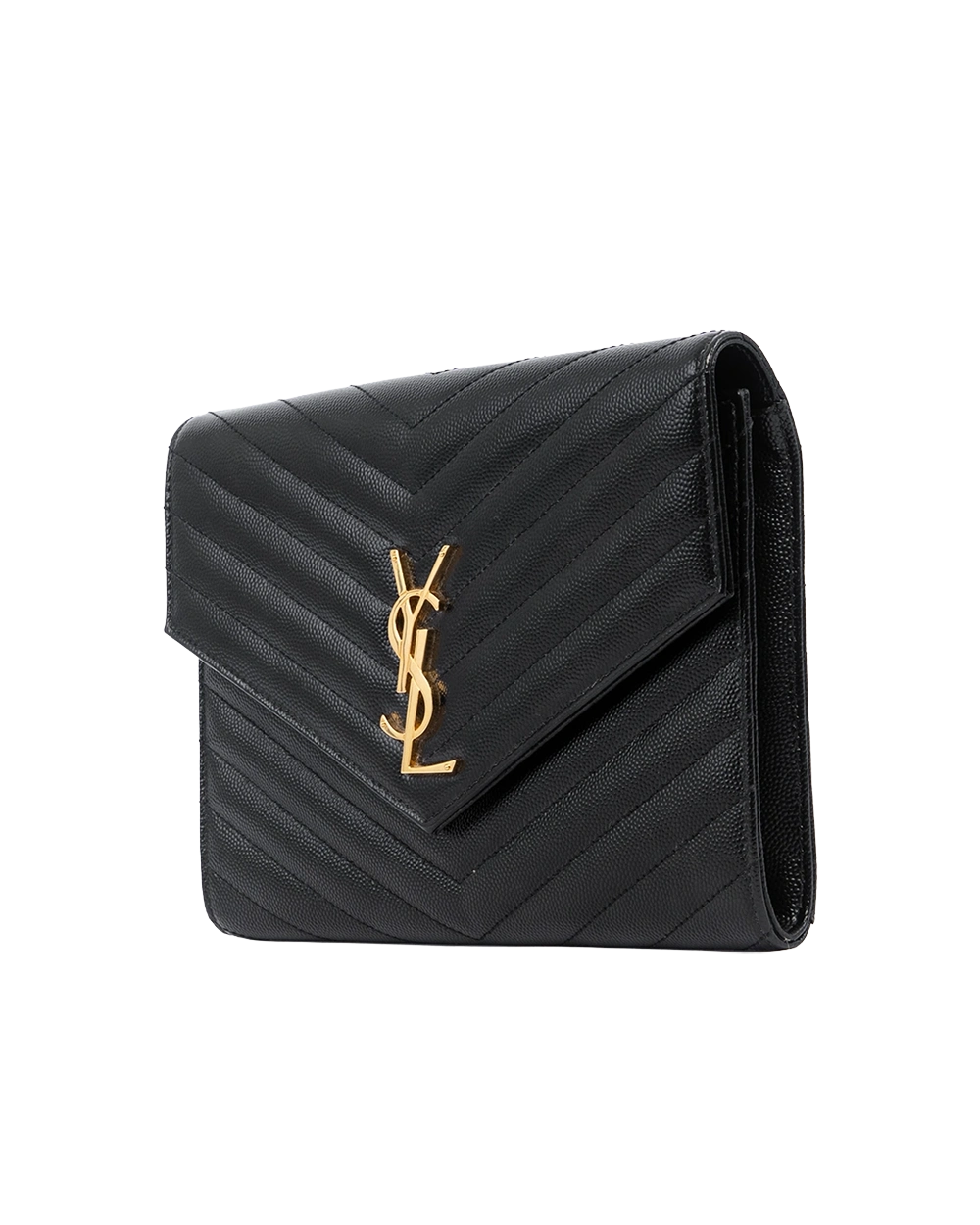 YSL POUCH BLACK CHEVRON GHW GAB 617662 0922 01971 result
