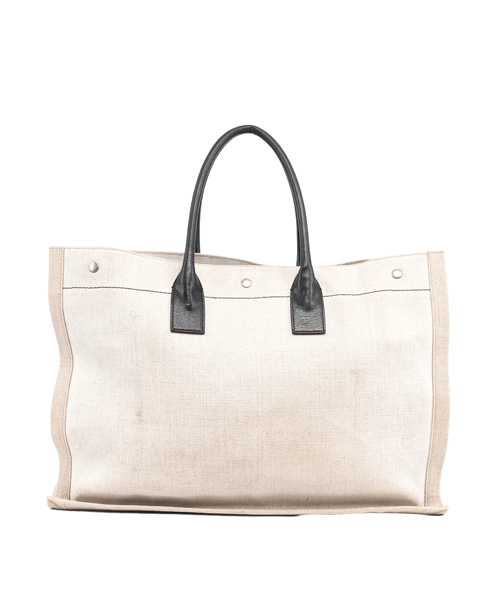 YSL RIVE GAUCHE TOTE LARGE BEIGE CANVAS SHW GNR509415 1213 08026