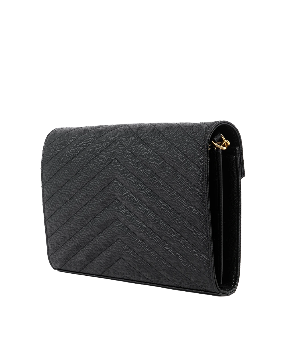 YSL WOC 9.5 BLACK CHEVRON GHW CFP 377828 0919 03865