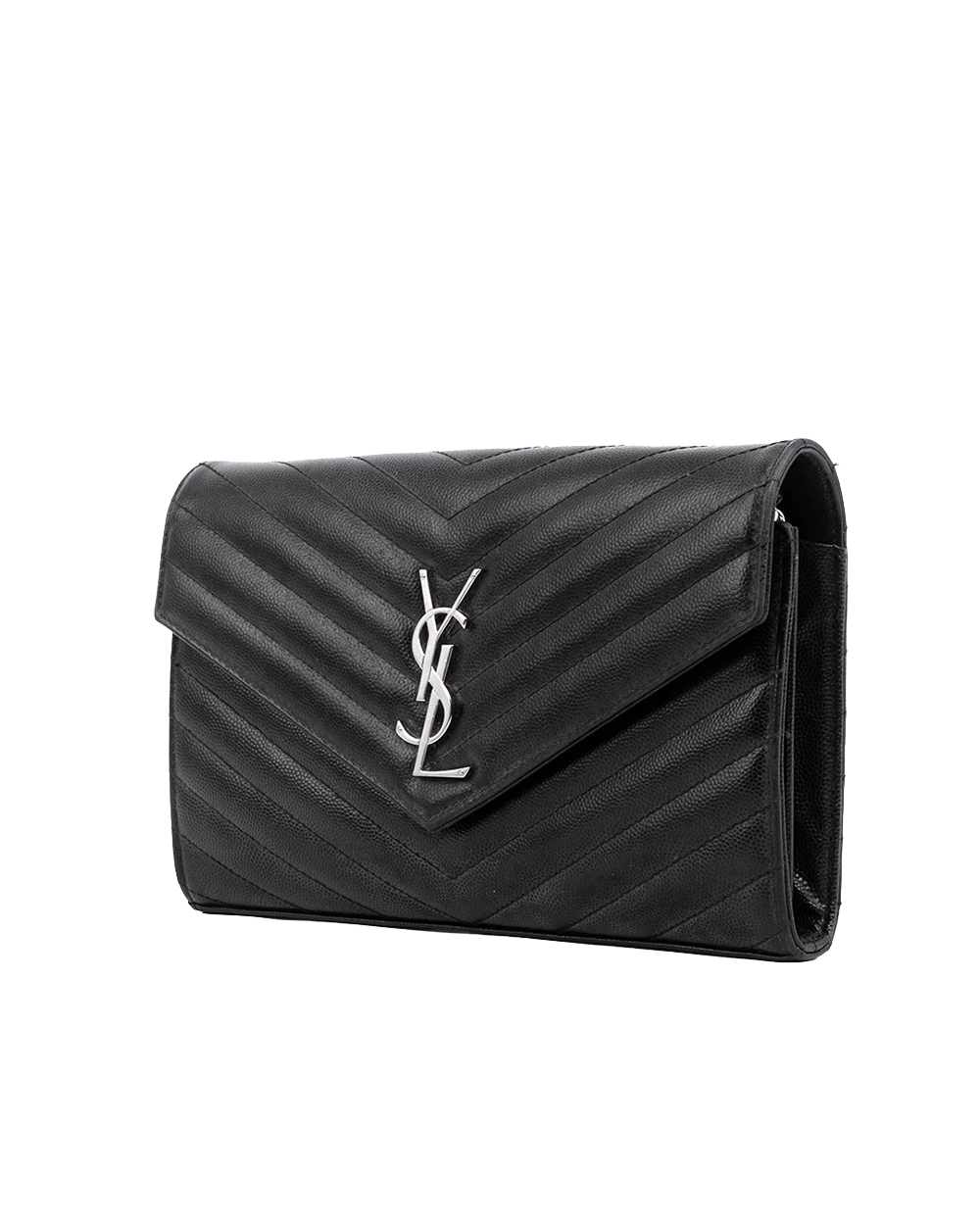 YSL WOC 9.5 BLACK CHEVRON SHW GUB 377282 06622 00417