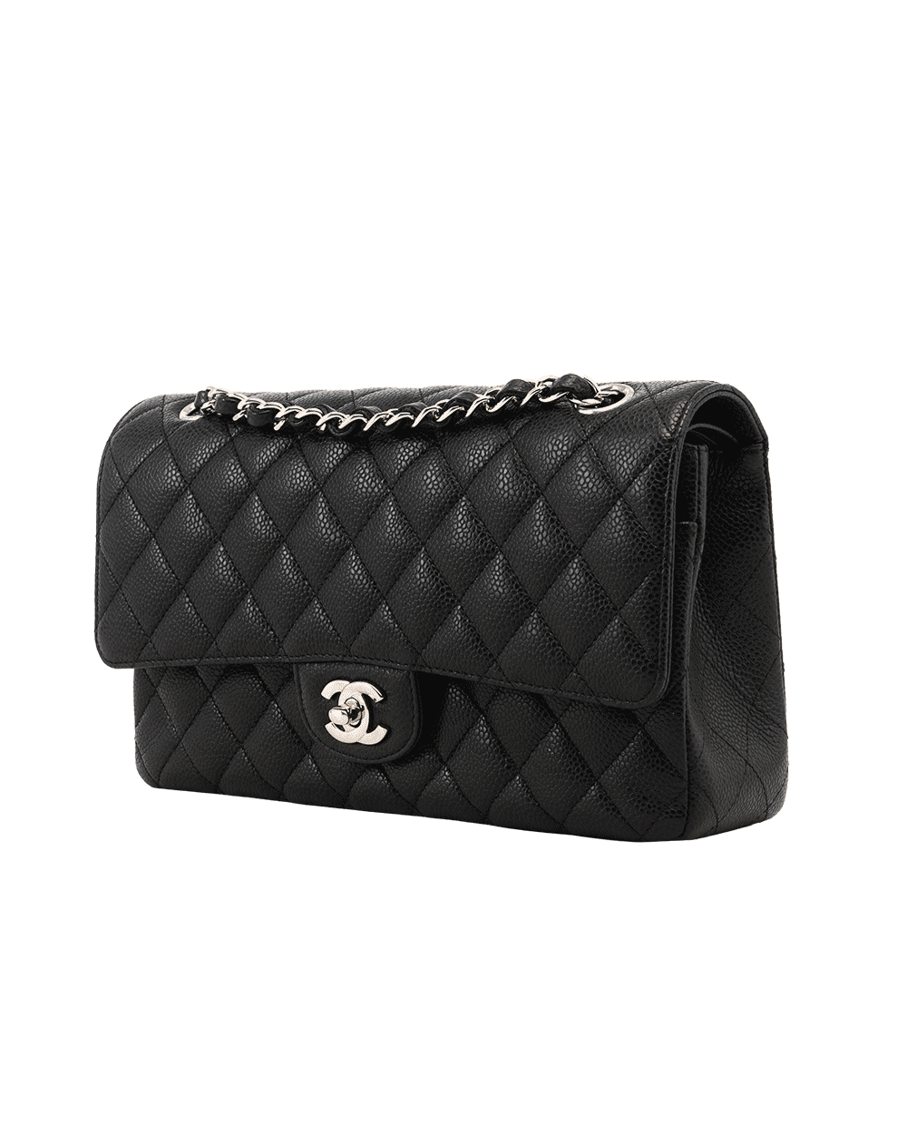 1 CHANEL CLASSIC 10 BLACK CAVIAR SHW 28007867 1453