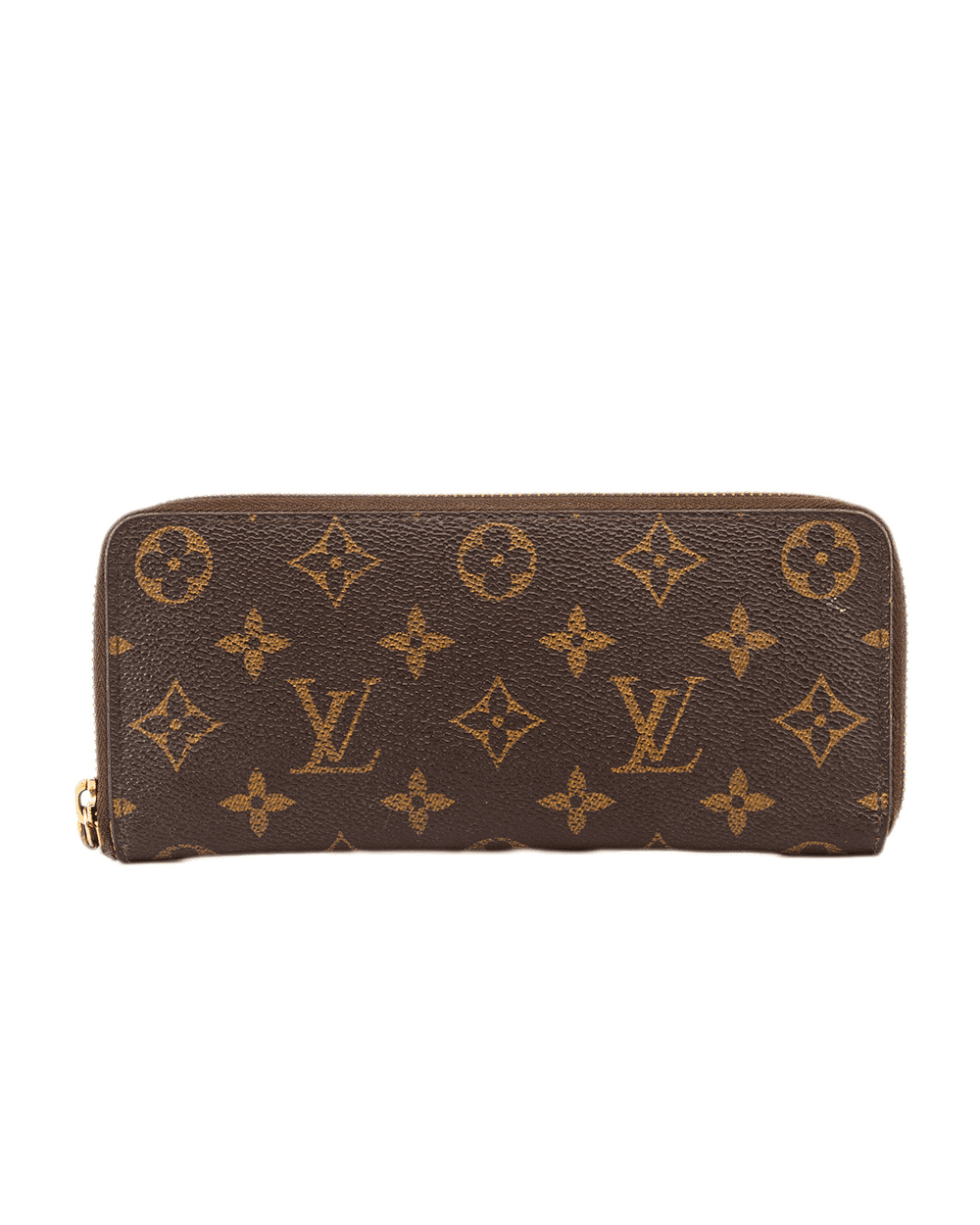 10 LV CLEMENCE LONG BROWN YELLOW MONOGRAM CANVAS GHW SP 2164 0199