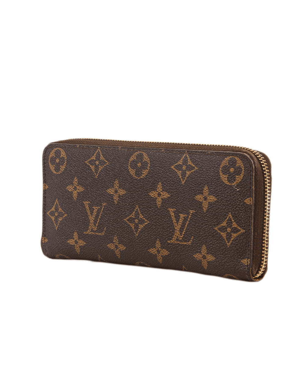 10 LV CLEMENCE LONG BROWN YELLOW MONOGRAM CANVAS GHW SP 2164 0200