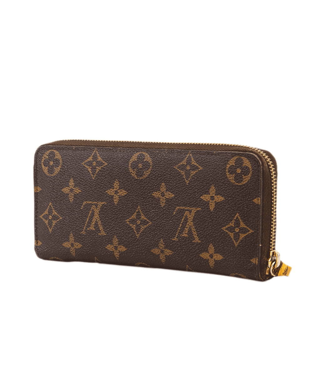 10 LV CLEMENCE LONG BROWN YELLOW MONOGRAM CANVAS GHW SP 2164 0201