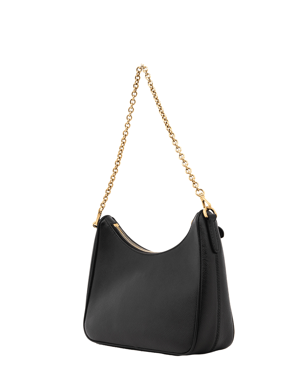100 PRADA RE EDITION 2005 BLACK SAFFIANO GHW MICROCHIP 1486