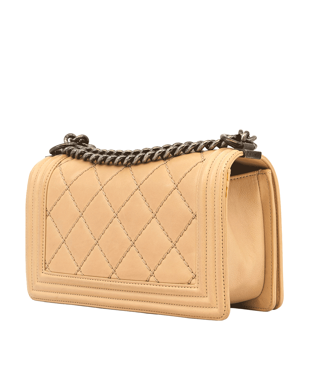 101CHANEL BOY 10 BEIGE LAMB RHW 18681559 1252