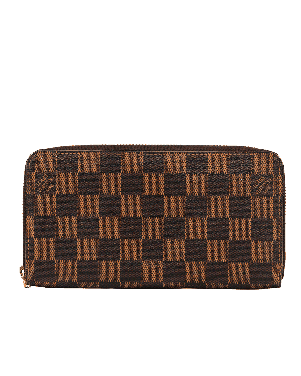 104 LV ZIPPY WALLET LONG BROWN DAMIER CANVAS GHW CR1131 1381