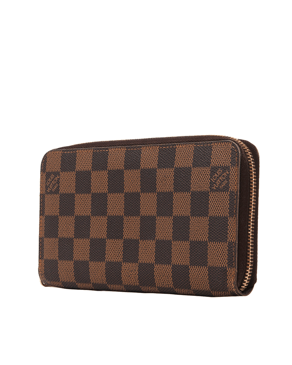104 LV ZIPPY WALLET LONG BROWN DAMIER CANVAS GHW CR1131 1382