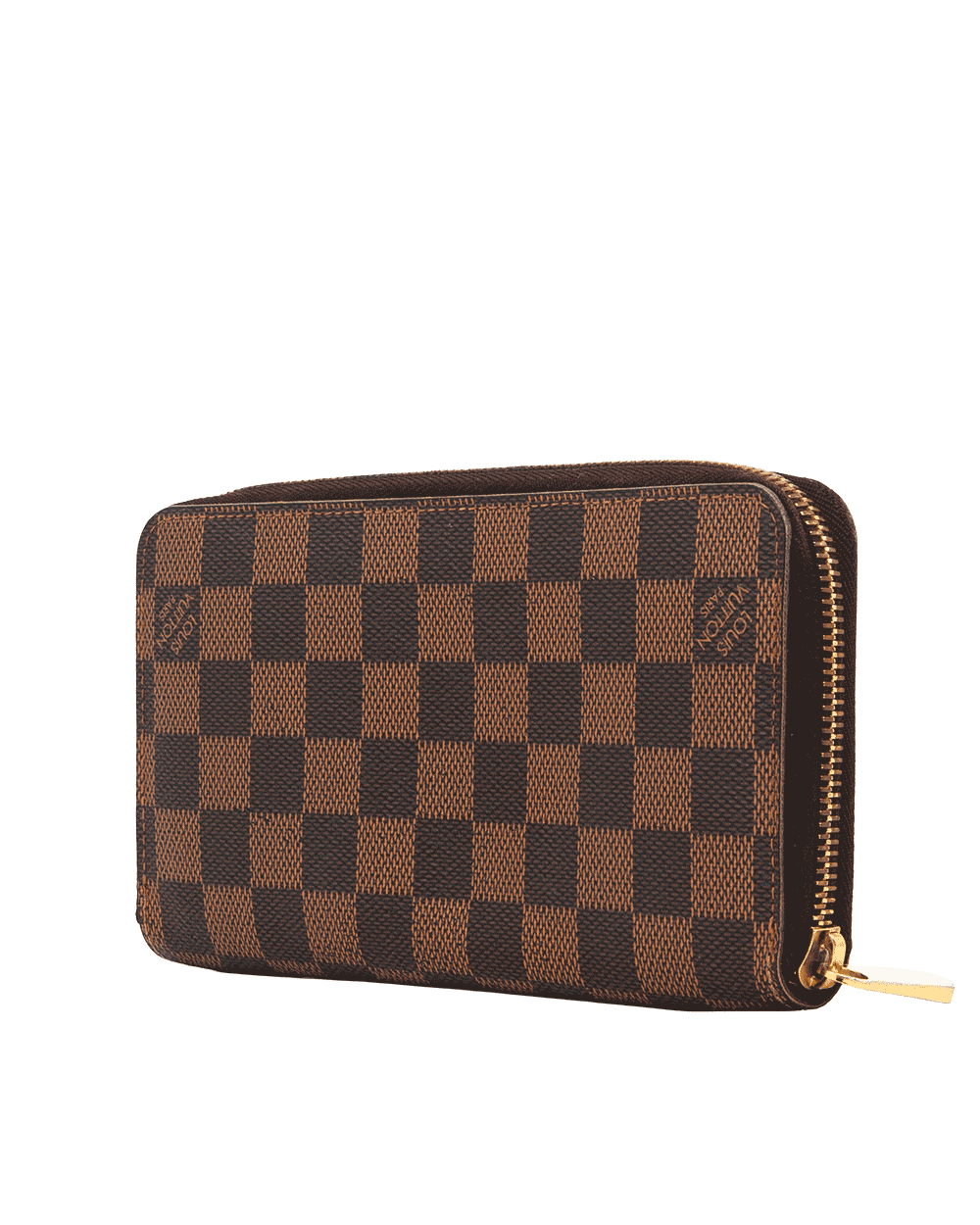 104 LV ZIPPY WALLET LONG BROWN DAMIER CANVAS GHW CR1131 1383