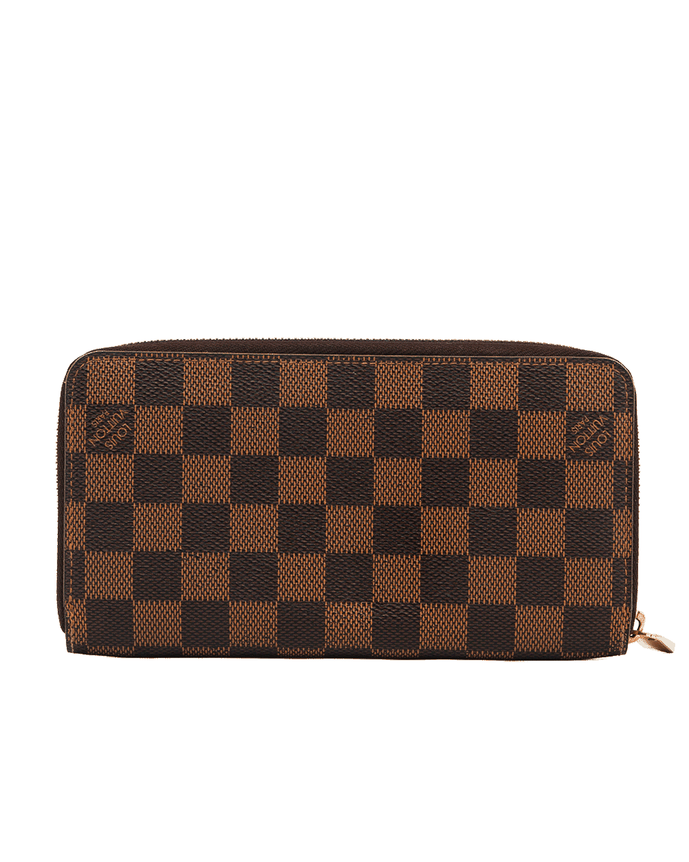 104 LV ZIPPY WALLET LONG BROWN DAMIER CANVAS GHW CR1131 1384