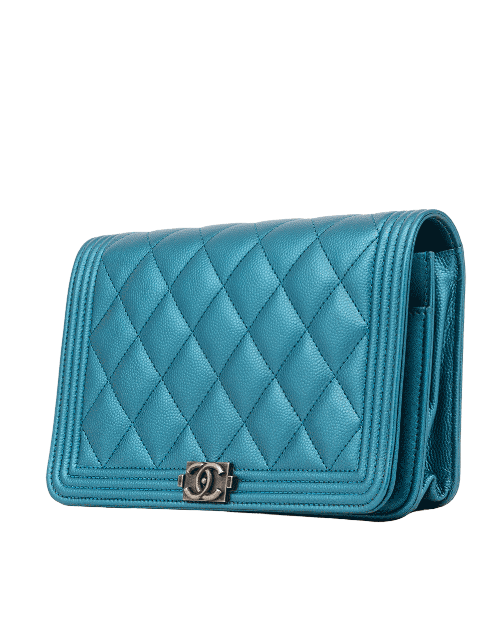 107 CHANEL BOY WOC 7.5 BLUE SKY BLUE MATELASSE RSHW 24823576 1330
