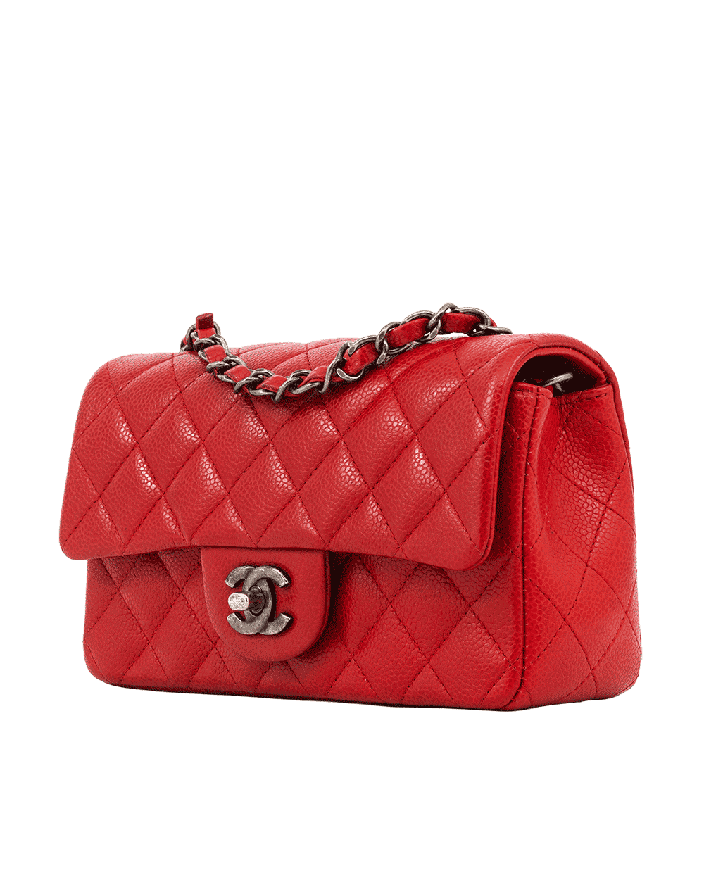 108 CHANEL CLASSIC 8 RED CAVIAR RSHW 21435160 1165