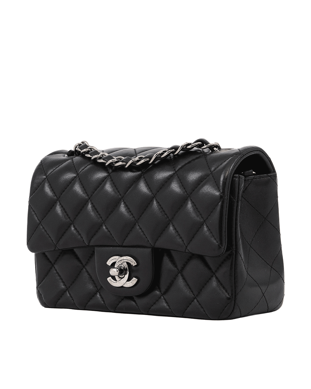 109 CHANEL CLASSIC 8 BLACK LAMB RHW 23107171 1192