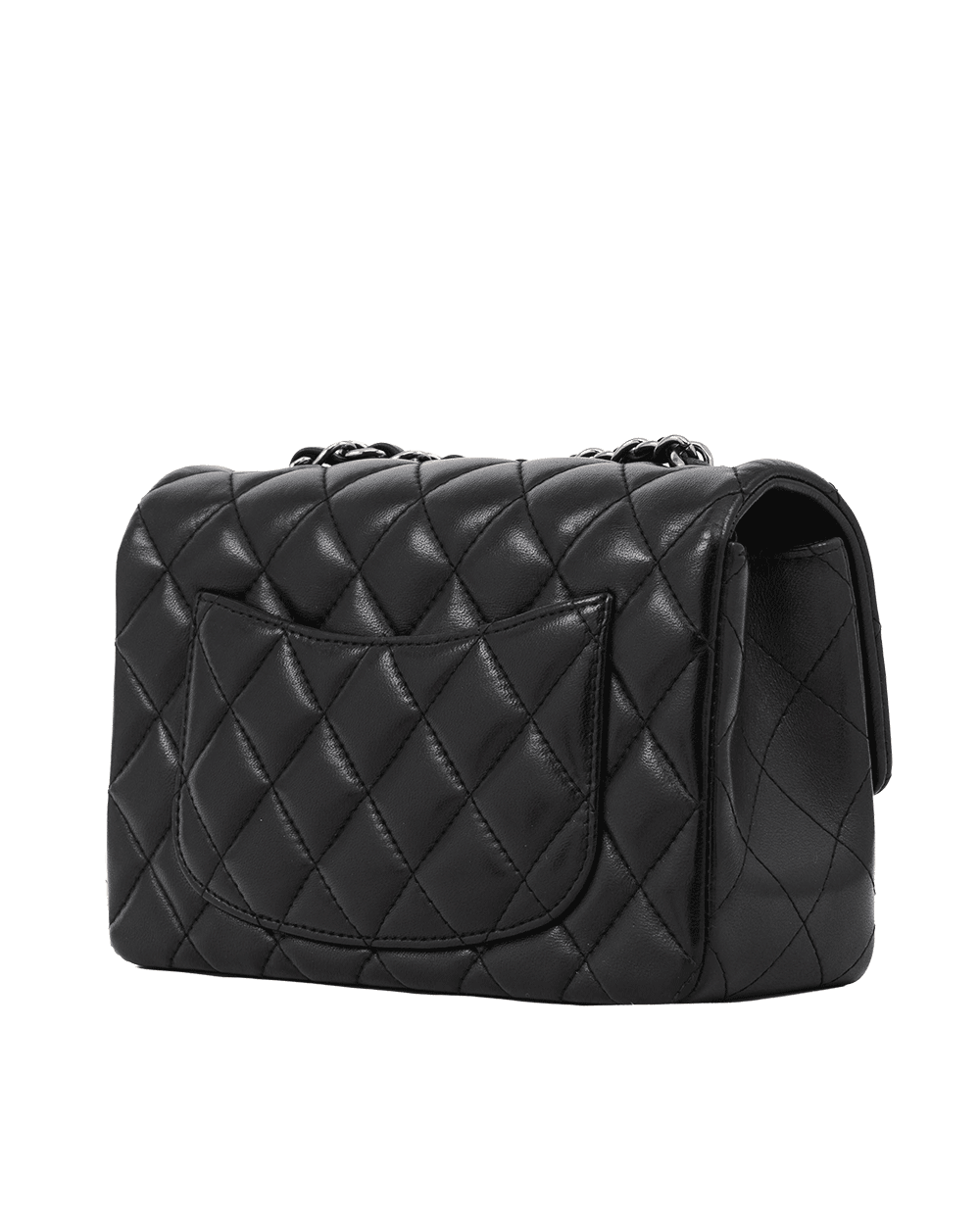 109 CHANEL CLASSIC 8 BLACK LAMB RHW 23107171 1193