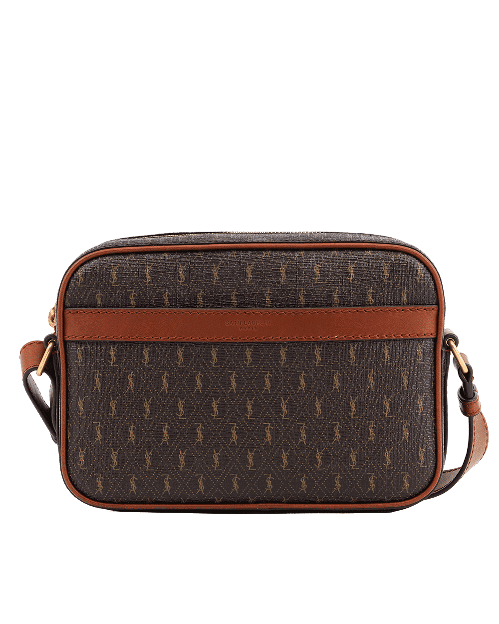 11 YSL LE MONOGRAM CAMERA BAG BROWN CANVAS GHW ARS 669957 0522 0497