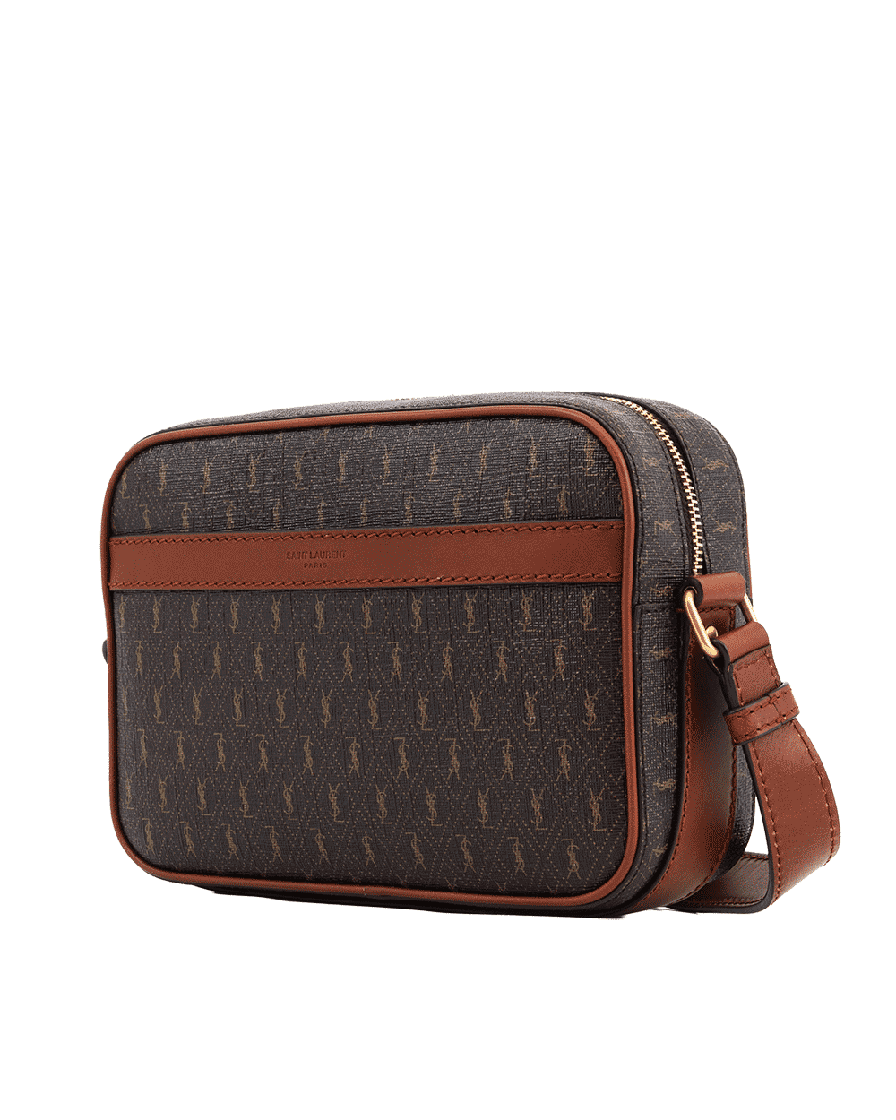 11 YSL LE MONOGRAM CAMERA BAG BROWN CANVAS GHW ARS 669957 0522 0498