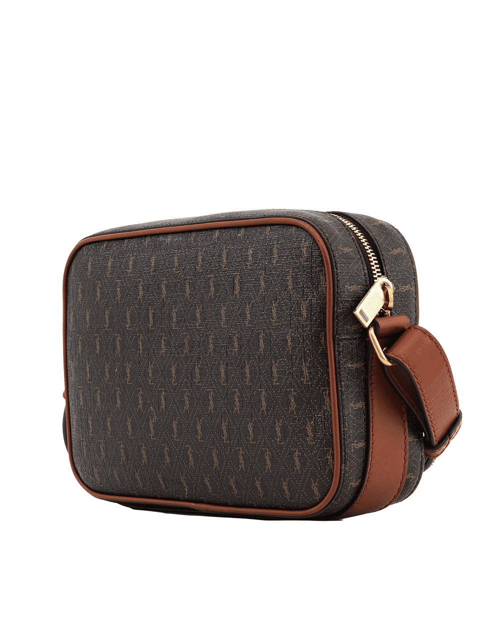 11 YSL LE MONOGRAM CAMERA BAG BROWN CANVAS GHW ARS 669957 0522 0499