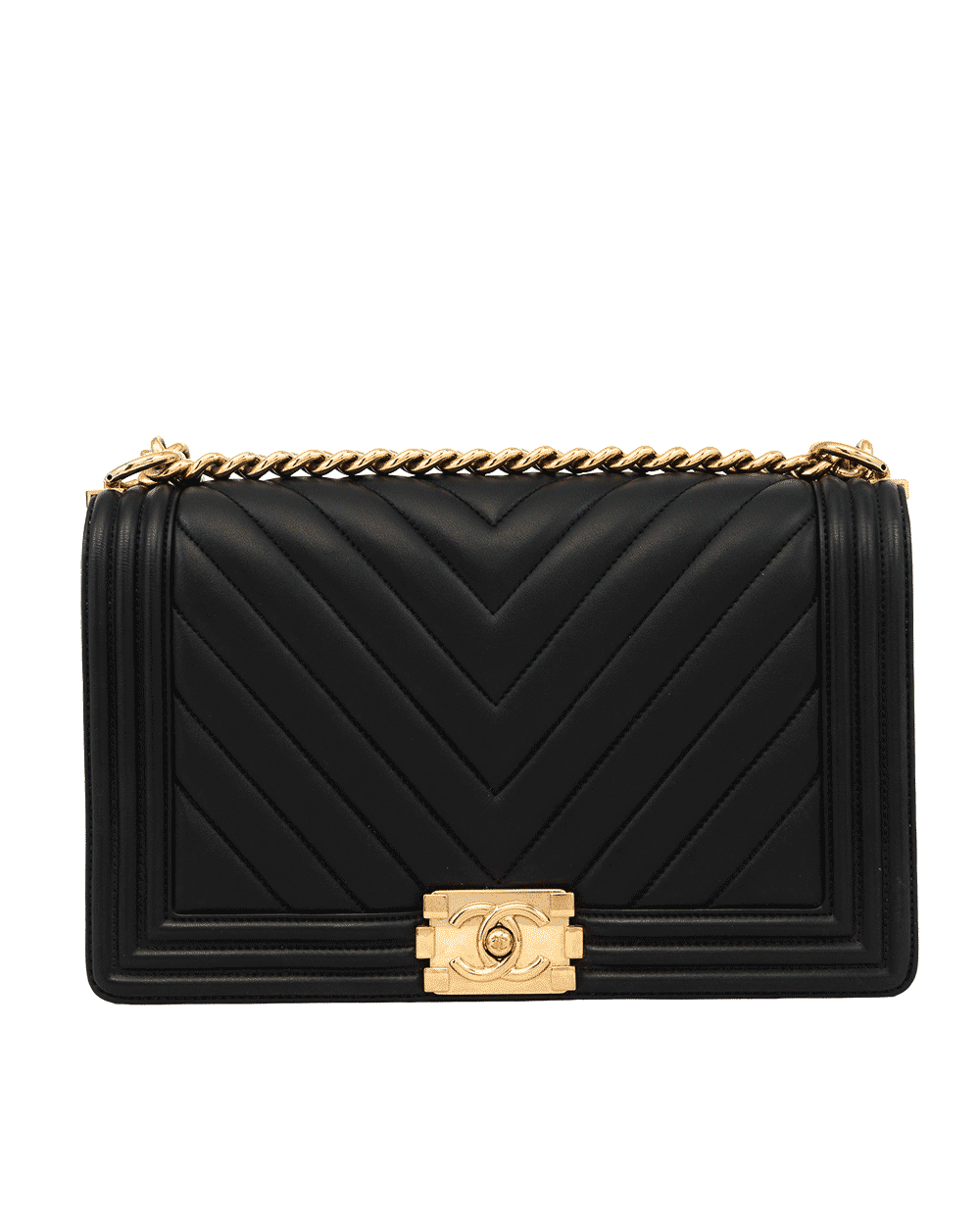 110 CHANEL BOY 11 BLACK LAMB GHW 23382900 1233