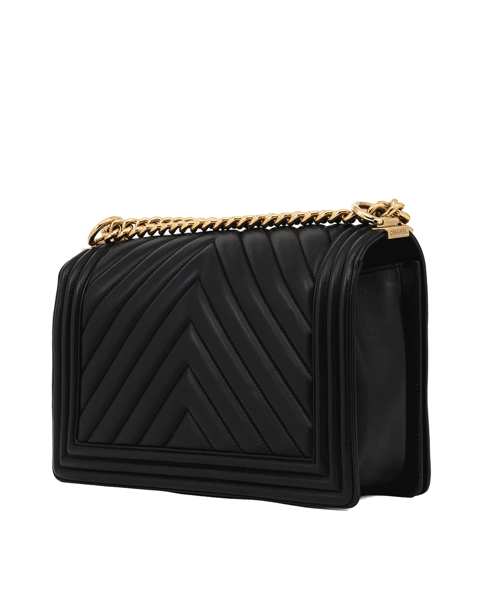 110 CHANEL BOY 11 BLACK LAMB GHW 23382900 1236