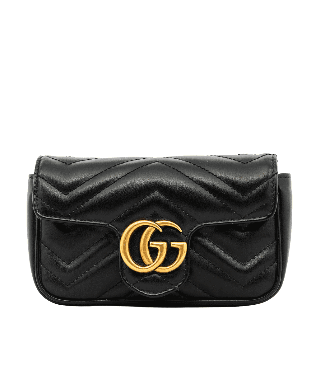 114 GUCCI MARMONT SUPER MINI BLACK CALF GHW 476433 493075 1732