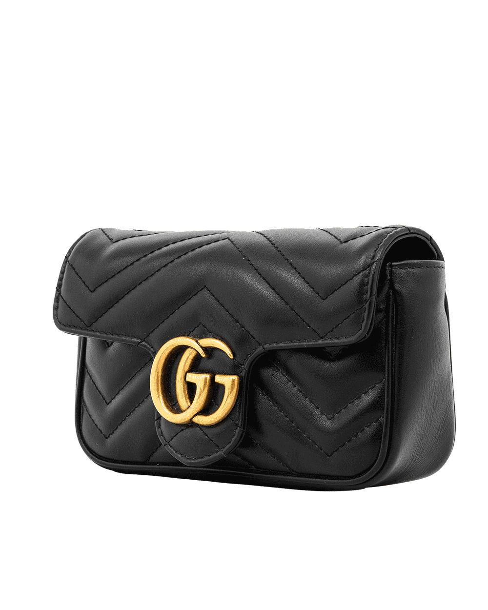 114 GUCCI MARMONT SUPER MINI BLACK CALF GHW 476433 493075 1733