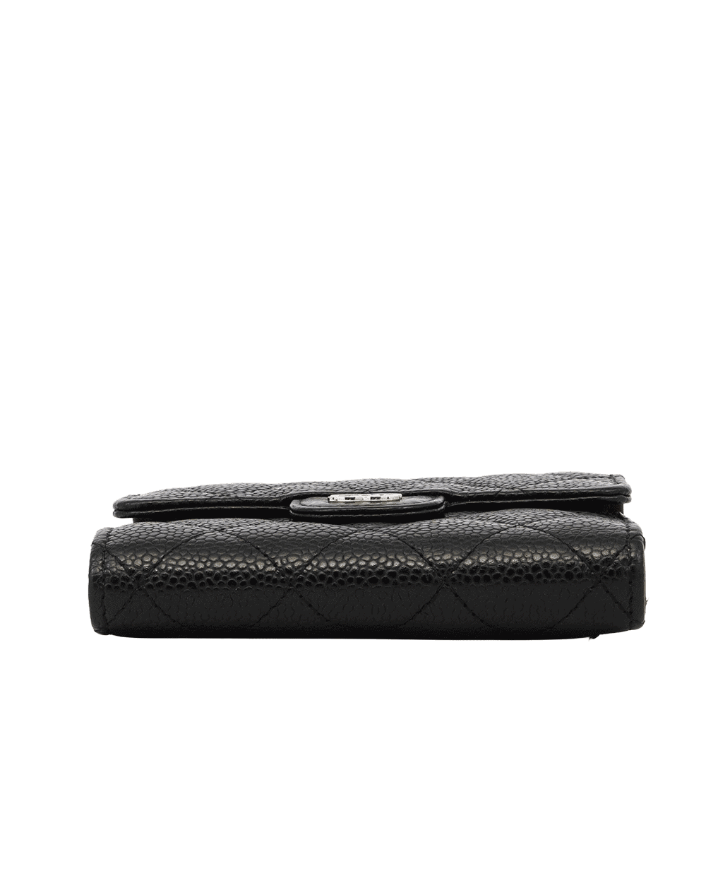 117 CHANEL TRI FOLD WALLET SHORT BLACK CAVIAR SHW 29572957 1364