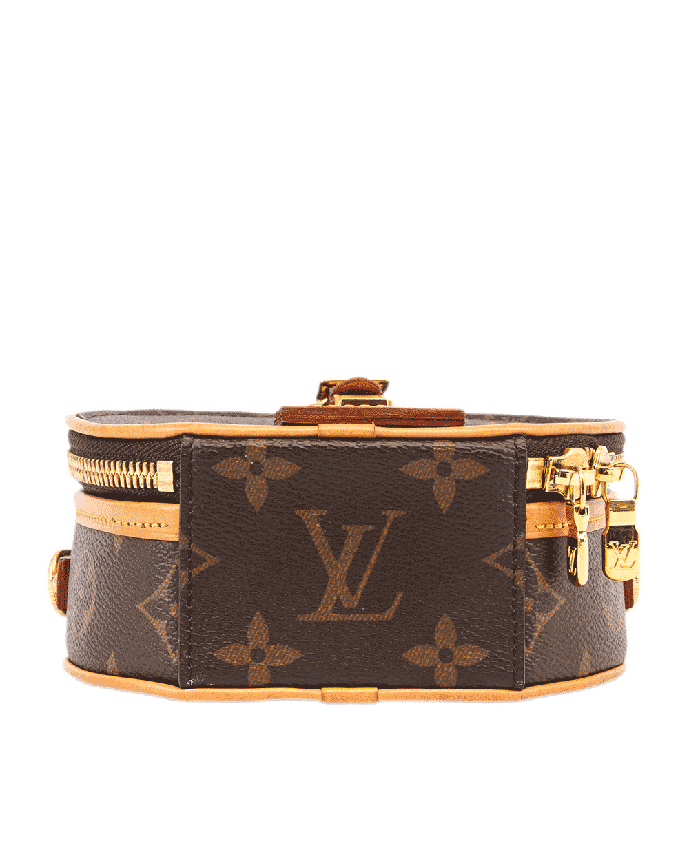 12 LV BOITE CHAPEAU MINI BROWN MONOGRAM CANVAS GHW MICROCHIP 0416