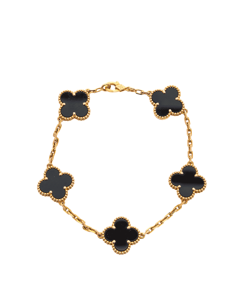 12 VAN CLEEF&ARPELS ALHAMBRA BRACELET VINTAGE BLACK GHW JF976460 1639
