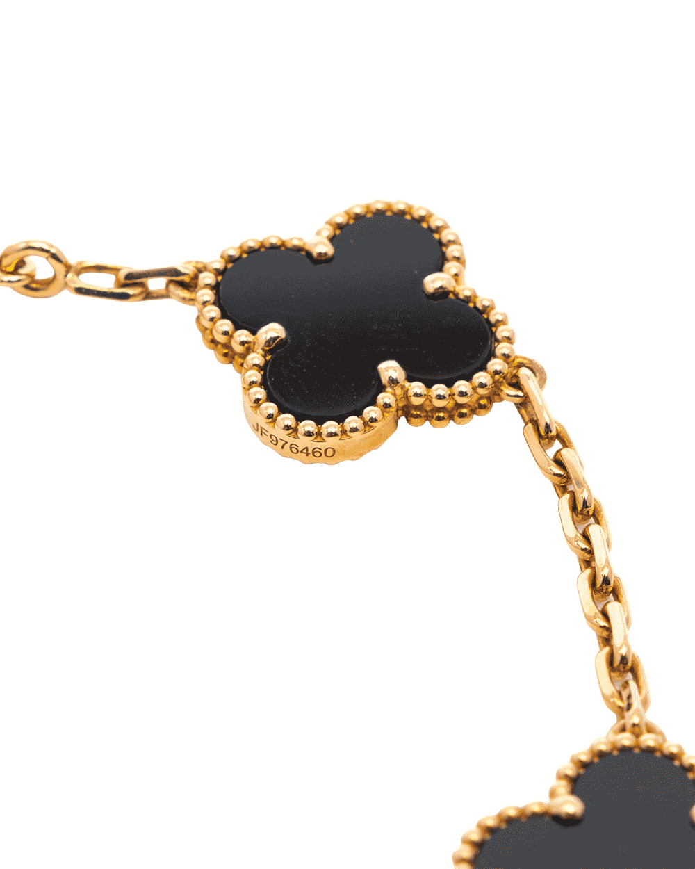 12 VAN CLEEF&ARPELS ALHAMBRA BRACELET VINTAGE BLACK GHW JF976460 1642