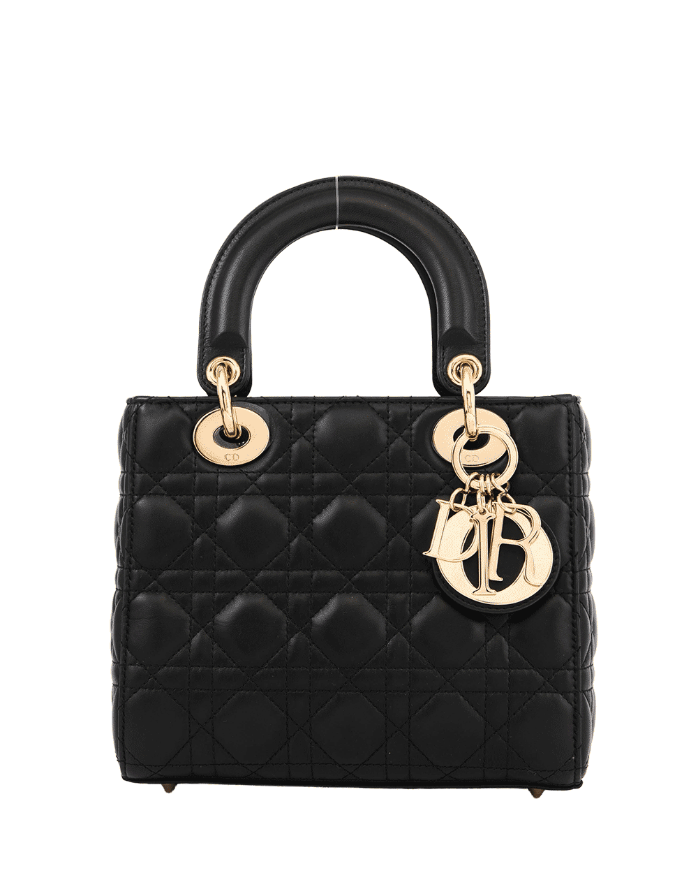 14 DIOR LADY SMALL BLACK LAMB GHW 88 MA 0293 0200