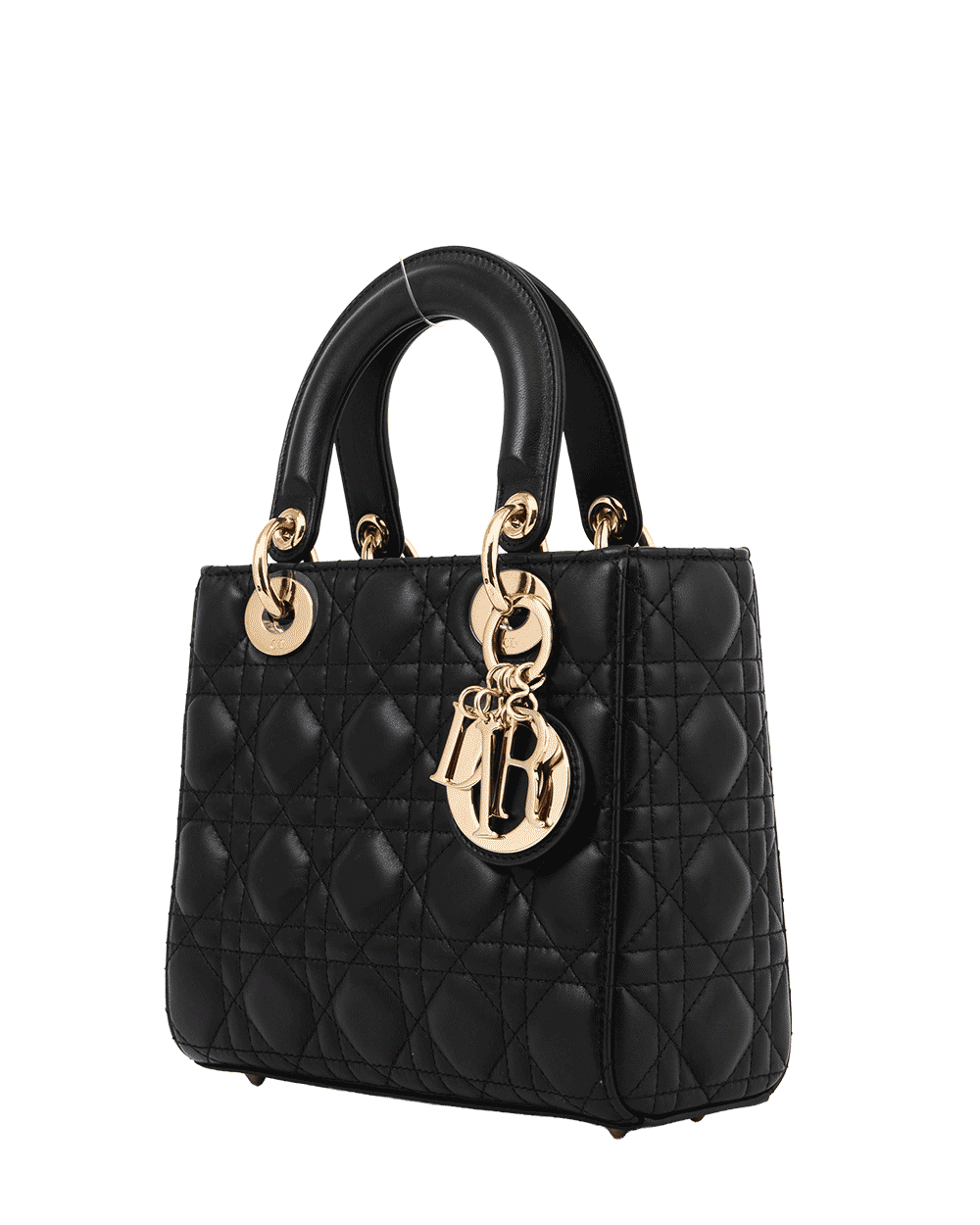 14 DIOR LADY SMALL BLACK LAMB GHW 88 MA 0293 0202