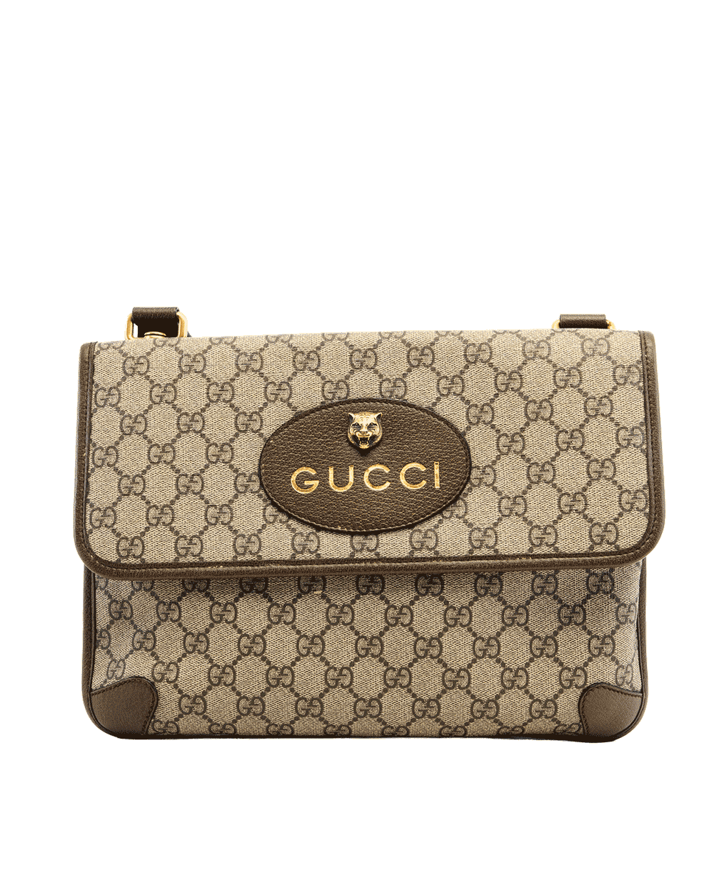 15 GUCCI NEO VINTAGE MESSENGER SMALL BROWN GG MONOGRAM CANVAS GHW 495654 000926 1752