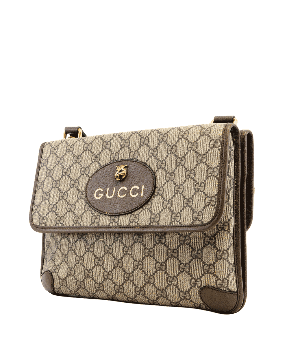 15 GUCCI NEO VINTAGE MESSENGER SMALL BROWN GG MONOGRAM CANVAS GHW 495654 000926 1753