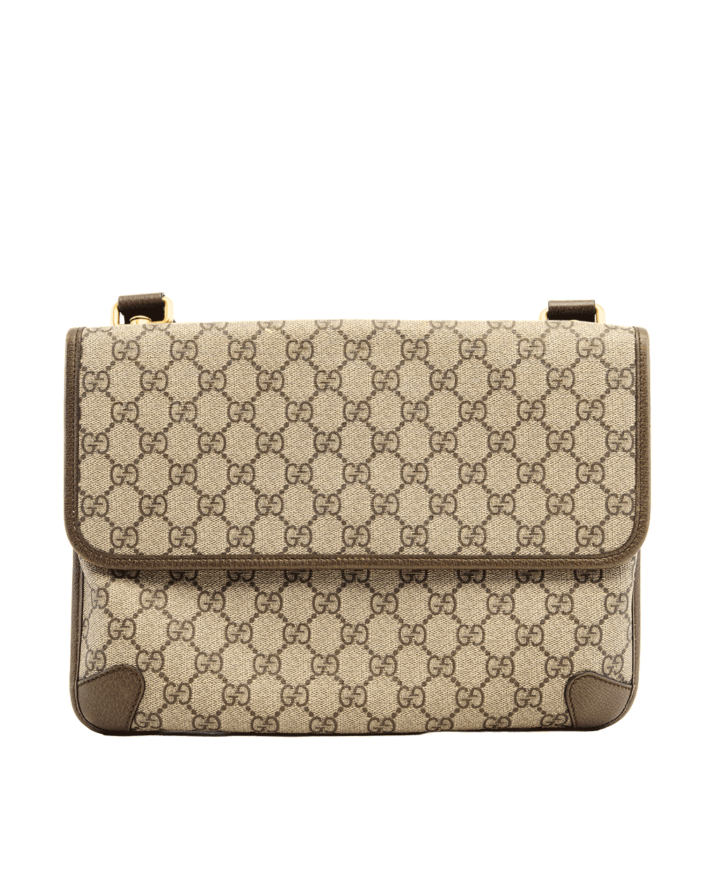 15 GUCCI NEO VINTAGE MESSENGER SMALL BROWN GG MONOGRAM CANVAS GHW 495654 000926 1755