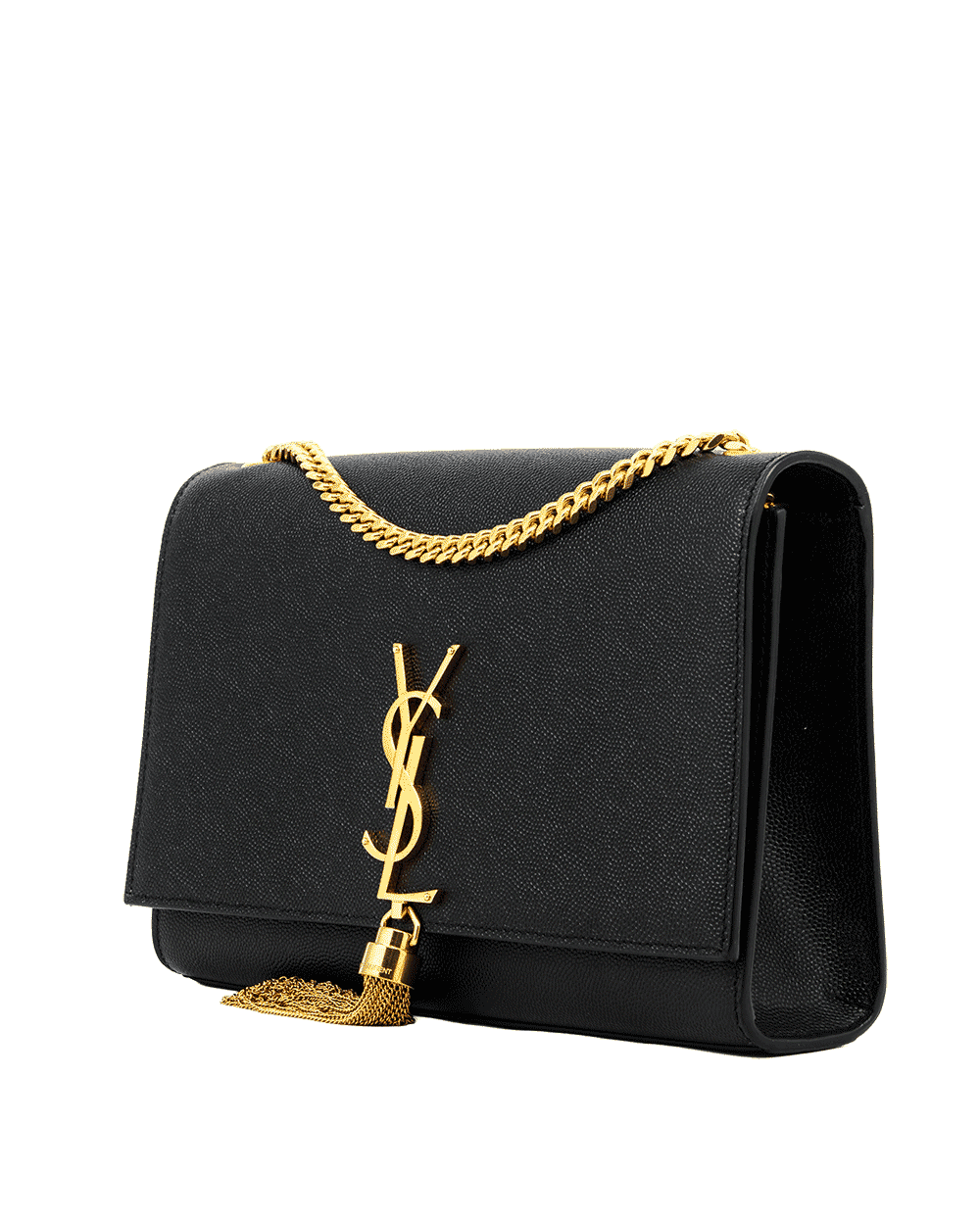 15 YSL KATE MEDIUM BLACK CHEVRON GHW TCT 354119 0220 0860