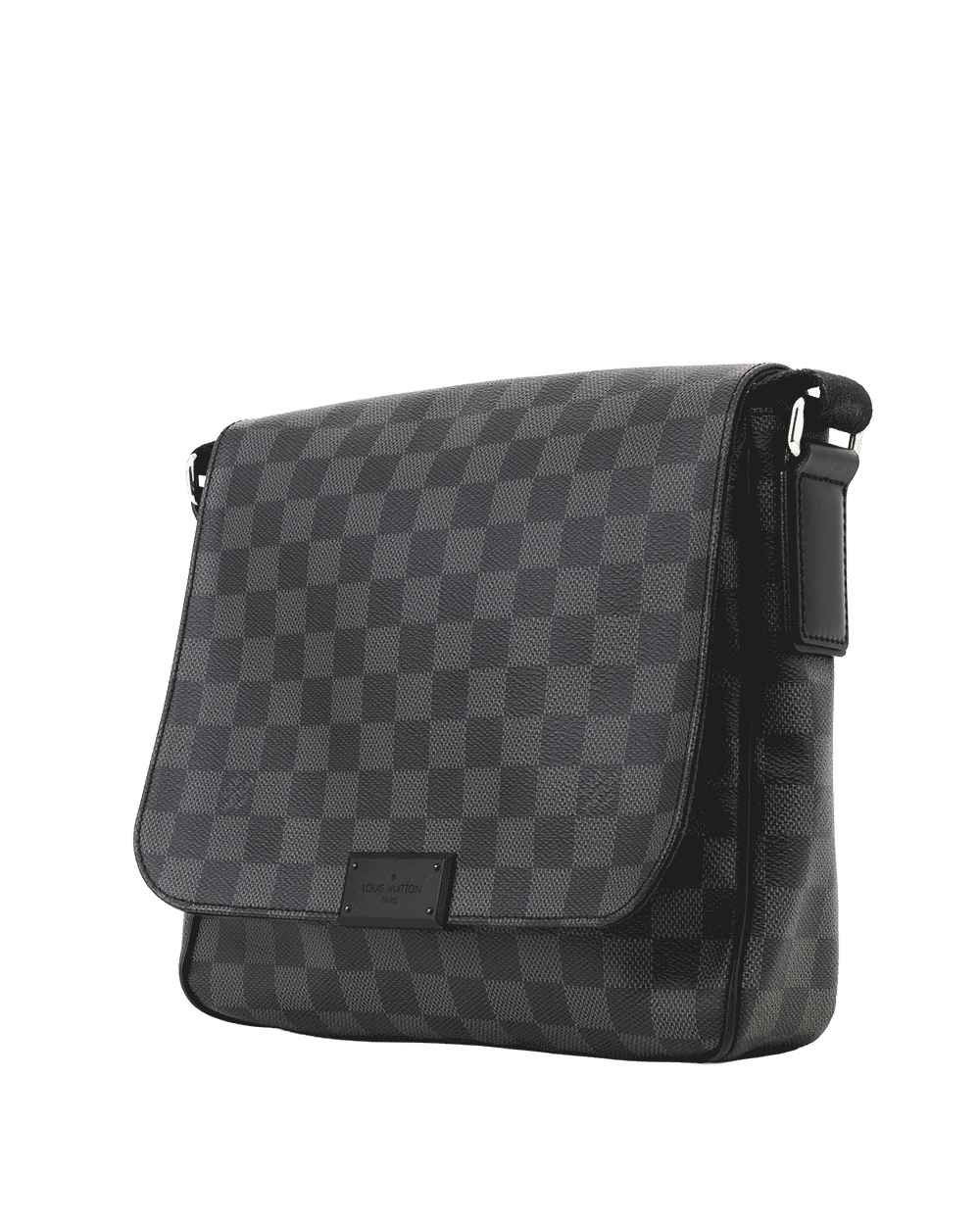 16 LV DISTRIC MESSENGER PM GRAPHITE DAMIER CANVAS BHW FL3105 0209