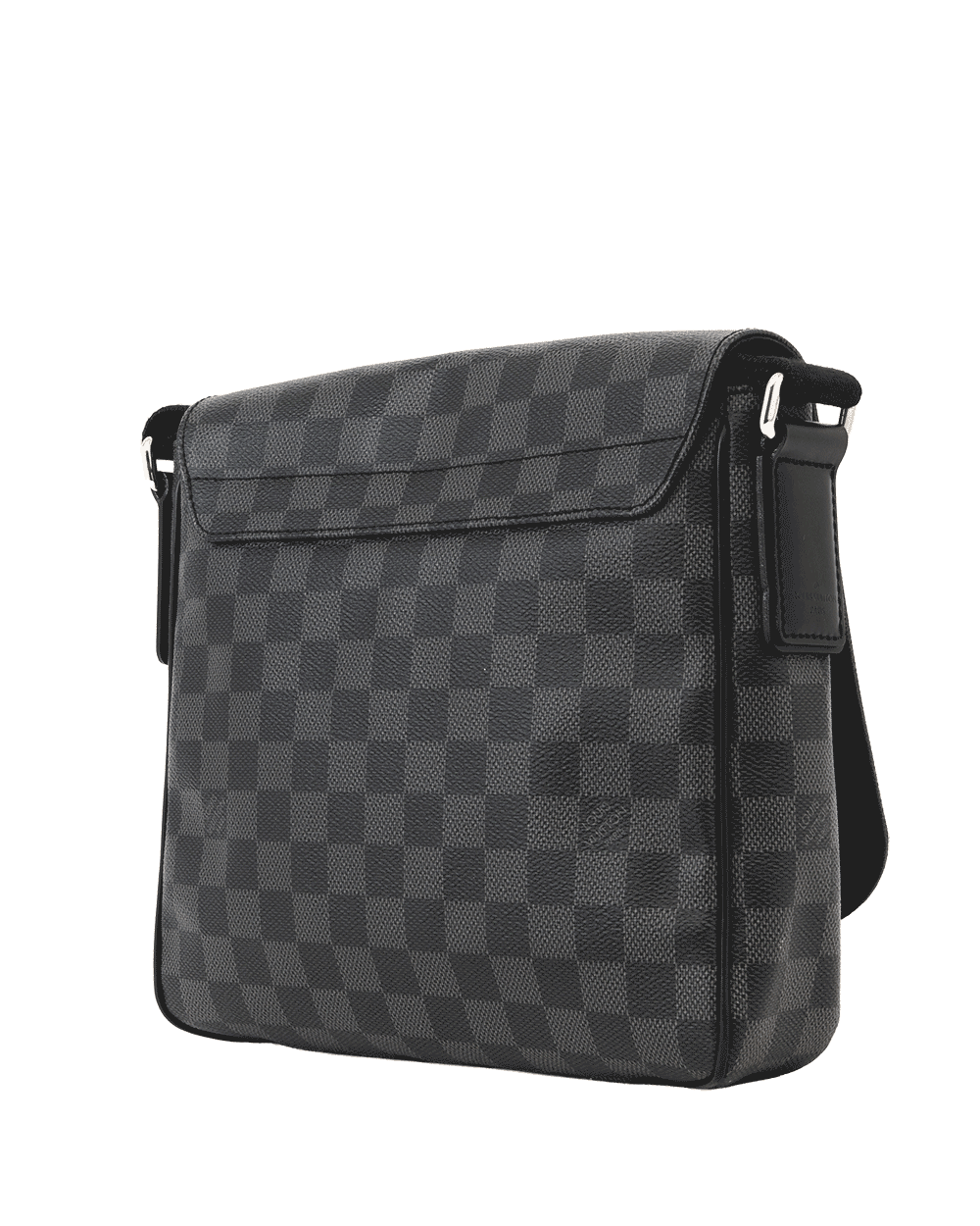 16 LV DISTRIC MESSENGER PM GRAPHITE DAMIER CANVAS BHW FL3105 0210