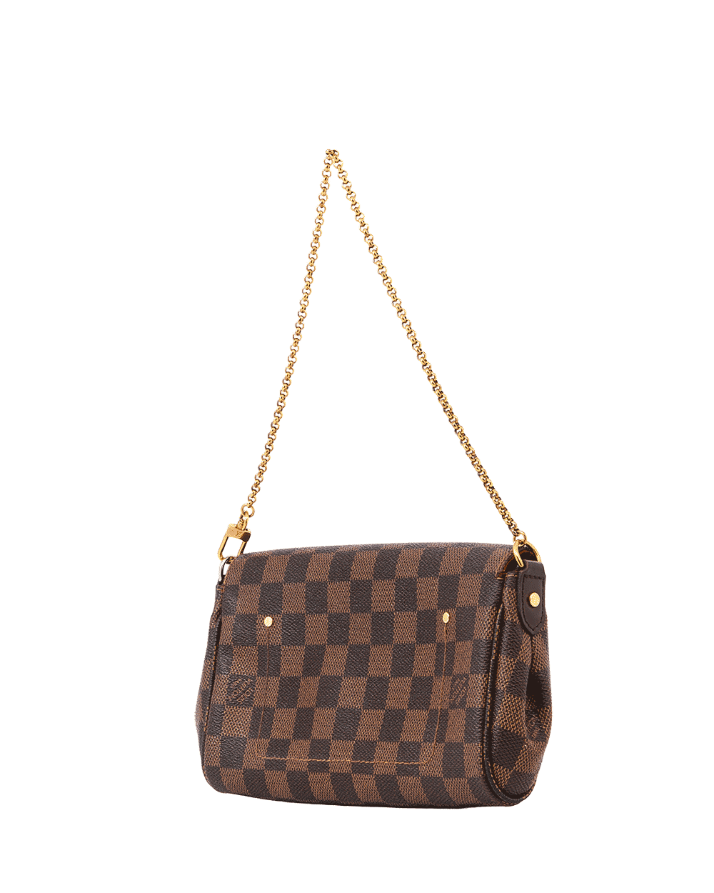 17 LV FAVORITE PM BROWN DAMIER CANVAS GHW FA1105 0545