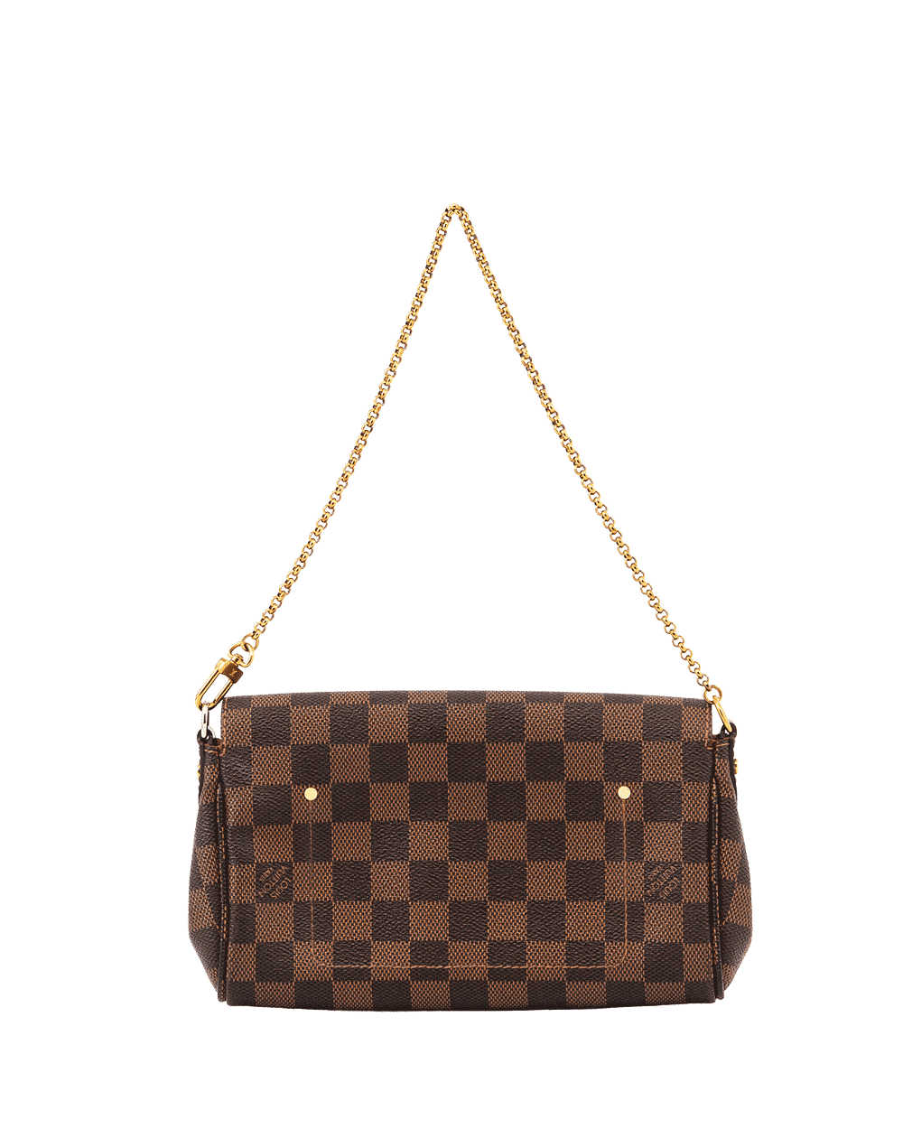 17 LV FAVORITE PM BROWN DAMIER CANVAS GHW FA1105 0546