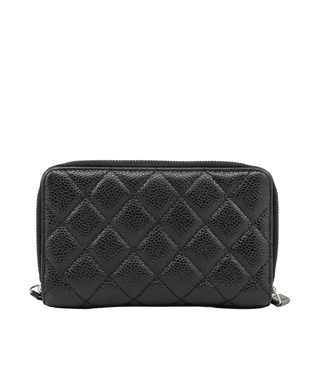 19 CHANEL 2 ZIPPY WALLET MEDIUM BLACK CAVIAR SHW 20955306 0934