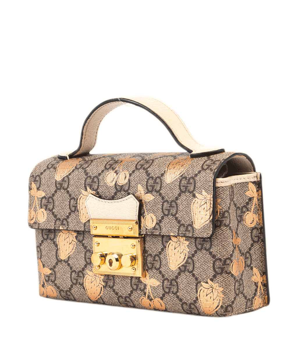19 GUCCI PADLOCK MINI BROWN GG MONOGRAM CANVAS GHW 652683 525040 1179