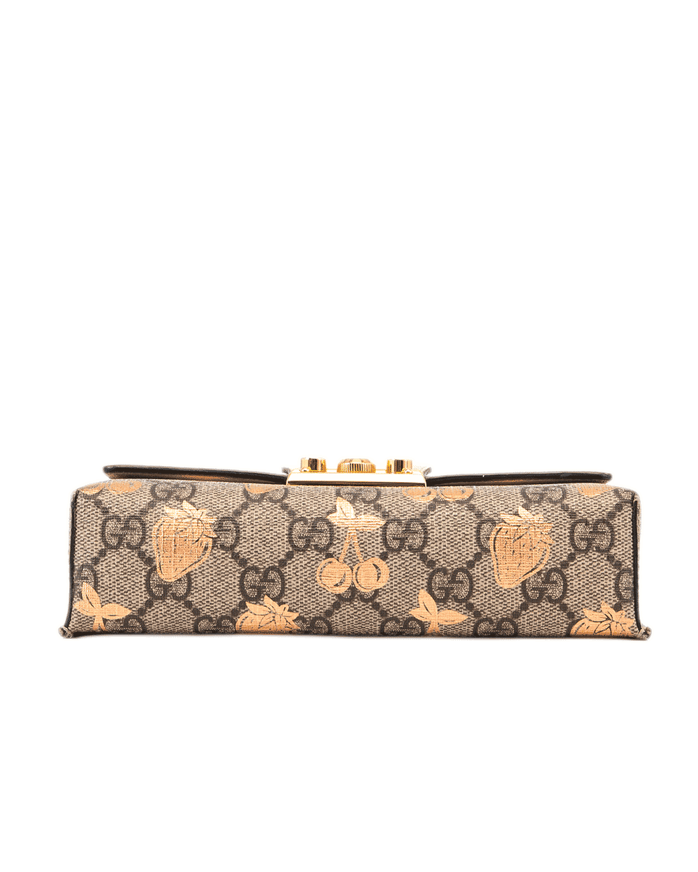 19 GUCCI PADLOCK MINI BROWN GG MONOGRAM CANVAS GHW 652683 525040 1186