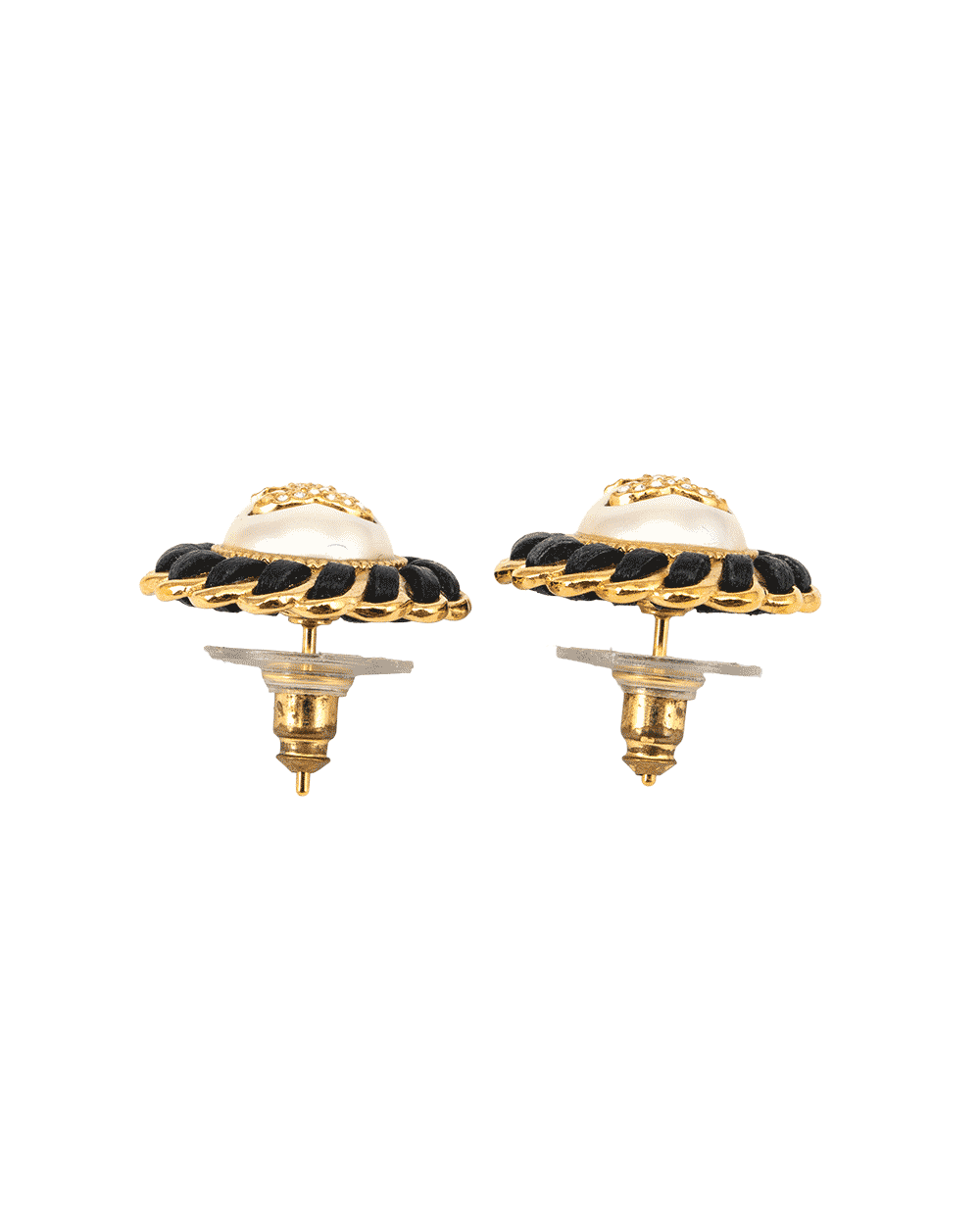 2 CHANEL CC LOGO CLASSIC EARRING 2 CM GHW 0356