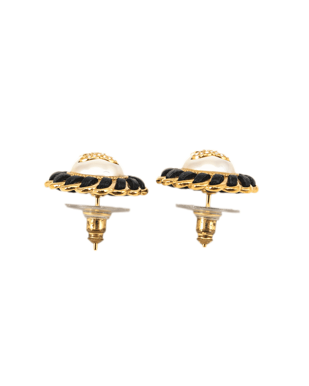 2 CHANEL CC LOGO CLASSIC EARRING 2 CM GHW 0356